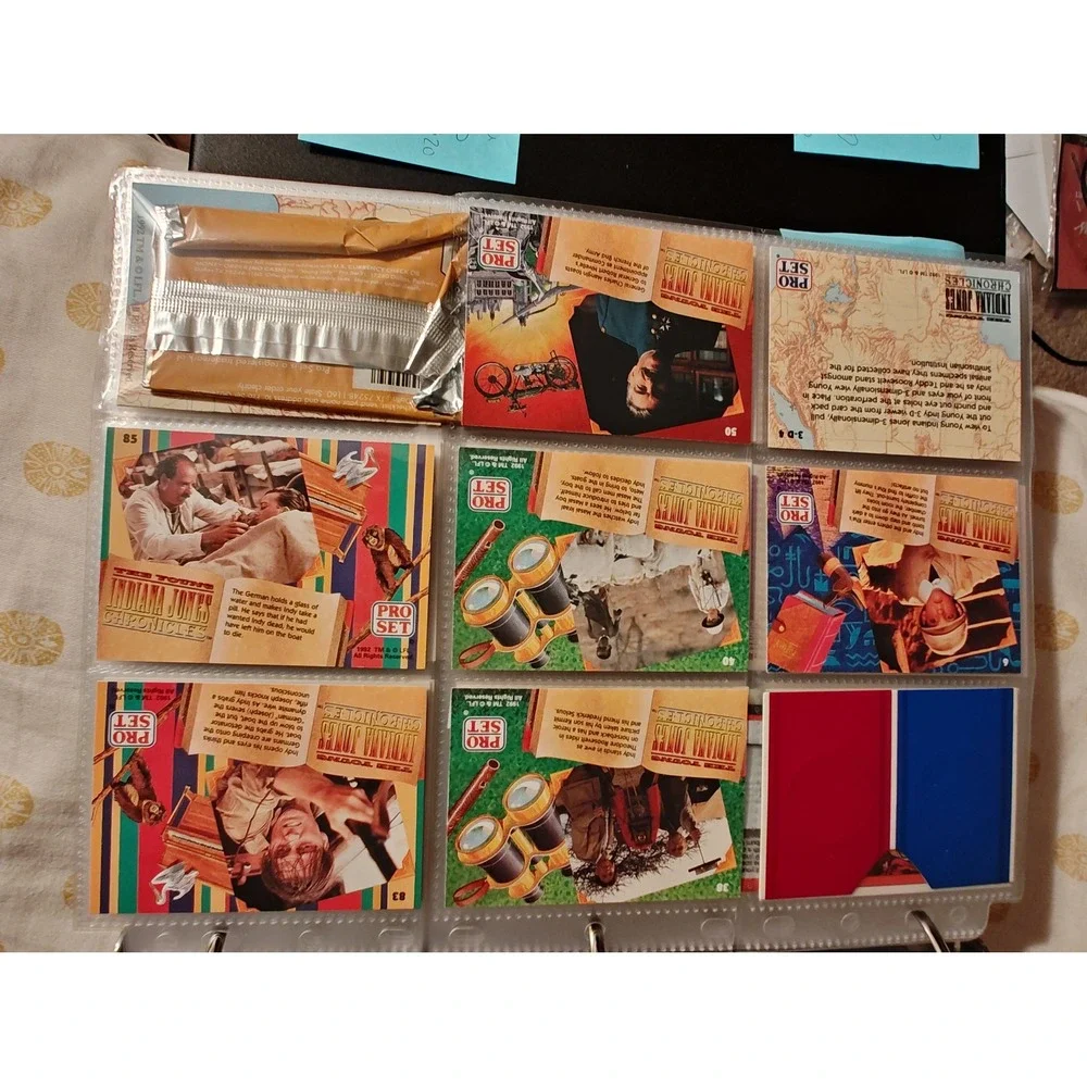 Trading Cards 1992 Pro Set The Young Indiana Jones Chronicles Lot TV Series